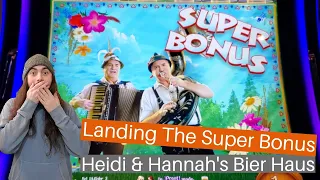 I Put $100 into Heidi & Hannah's Bier Haus and got the SUPER BONUS!!! Slot Bonus Compilation!