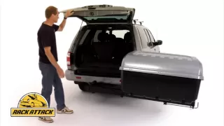 Thule 684 Terrapin Hitch Mount Cargo Box Demonstrated by Rack Attack