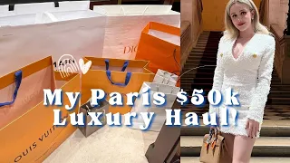 MY $50,000+ LUXURY PARIS SHOPPING HAUL!! What I got from Hermes, Van Cleef & Arpels, Dior + More!