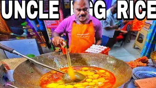 Indian Famous Capsicum Chopped UNCLE EGG RICE || शानदार अंडा चावल की दुकान