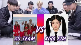 BTS REACTION Xo Team VS Kika Kim