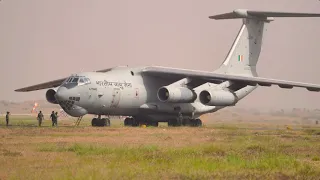 Indian Air Force IL-76MD | Engine Startup and Takeoff