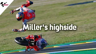 Miller's nasty off-throttle highside in FP3 | 2020 #FrenchGP