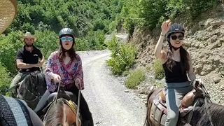 Funky horse trekking in Permet, Albania