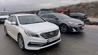 TURBO Sonata vs Avalon 3.5, Passat 3.6. Race for survival