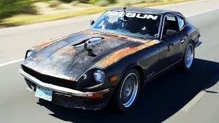 Junkyard Turbo Swap! Chevy-Powered 1971 Datsun 240Z Autocross Thrash - Roadkill Ep. 26