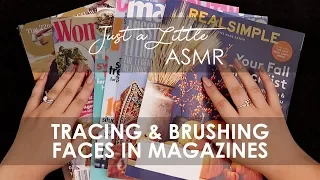 Ep. 28: Tracing & Brushing Faces in Magazines (ASMR page flipping, gentle tracing, whispering) - 🎧