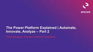 The Power Platform Explained | Automate, Innovate, Analyze Part 2 (Demo)