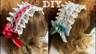 Easy DIY Cute Hair Accessories! DIY Headpiece! 简单 DIY Lolita 发带!