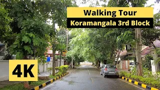 Walking tour of the most expensive area in Bangalore (4K)