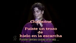 Chayanne - Fuiste un trozo de hielo en la escarcha - Con Letra