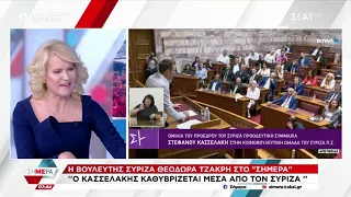 Θεοδώρα Τζάκρη: "Ο Κασσελάκης καθυβρίζεται μέσα από τον ΣΥΡΙΖΑ" | Σήμερα | 12/10/2023