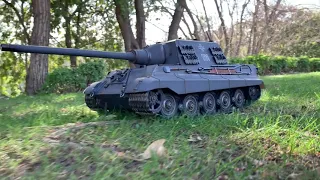 TORRO 1/16 RC GERMAN JAGDTIGER TANK  - TEST RUN