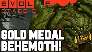 GOLD MEDAL BEHEMOTH!! EPIC STAGE TWO MATCH!! Evolve Gameplay Walkthrough (PC 1080p 60fps)
