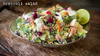 Broccoli Salad with apple and cranberry - the perfect Party salad recipe
