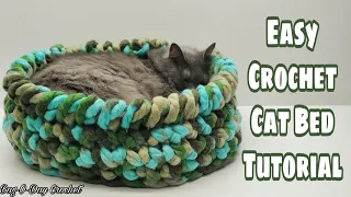Easy Crochet Cat Bed | Bagoday Crochet Tutorial 659 Subtitles Available in 21 Languages