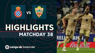 Highlights RCD Espanyol vs UD Almería (3-3)