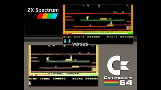 C64 vs. ZX Spectrum - 4 games from 1983 in less than 4 minutes