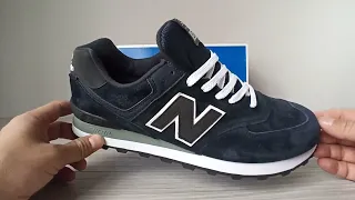 New Balance 574 синие закрытые