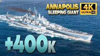 Annapolis: Huge 4600 base XP game, +400k damage - World of Warships