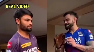 Watch Virat Kohli's response when Rinku Singh asks for Virat's bat after breaking his bat