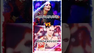 Ronda Rousey V's Saraya (Paige) comparison 🔥❤️👍 #shorts