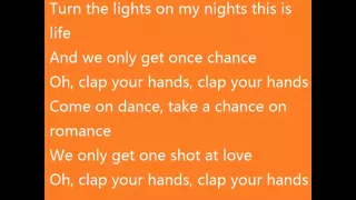 Sia - Clap your hands (with lyrics on screen)