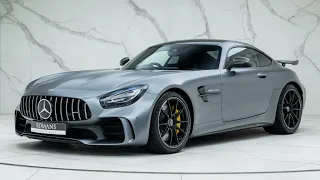 2018 Mercedes AMG GT R Premium - Designo Iridium Silver Magno - Walkaround & Interior & Revs [4K]