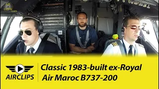 Full concentration! Nolinor crew landing classic B737-200 on Gravel Strip! [AirClips]