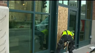 Vandal smashes windows with sledgehammer at Comerica Park