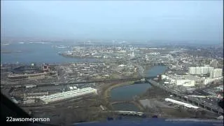 Landing At LaGuardia Cockpit View [HD]