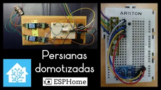 Control de una persiana con Home Assistant y ESPHome con sensores de temperatura, humedad y luz