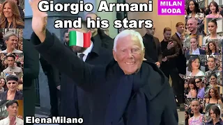 Giorgio Armani fashion show 23/02/2023 Milan Fashion week 🇮🇹 #italy #milan #mfw