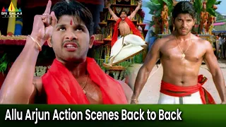 Allu Arjun Best Action Scenes Back to Back | Bunny | Telugu Movie Fight Scenes | Prakash Raj
