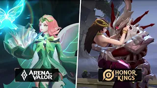 Honor Of Kings Vs Arena Of Valor: Side By Side Hero Comparison