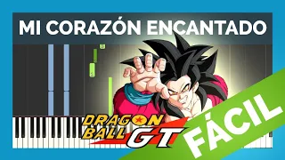 Mi Corazón Encantado (DRAGON BALL GT)  🎹 Piano Tutorial - Notas Musicales | Canciones Fáciles # 007