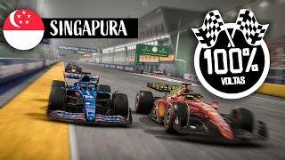 F1 2022 - SIMULEI O GP DE SINGAPURA COM O FERNANDO ALONSO!