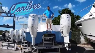 2020 Invincible 35 Catamaran Walkthrough twin Yamaha 425 XTO | Caribee Boat Sales