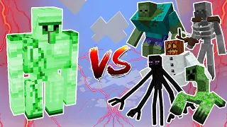 Emerald Golem VS Mutant Monsters - Mob Battles In Minecraft