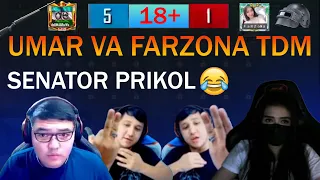 UMAR VA FARZONA TDM M24 / SENATOR PRIKOL😂#senatorpubgm #umarpubg #pubgmobile #tdm #tdmplayer