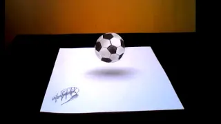 Ilusão de ótica | Desenhando uma bola de futebol 3D