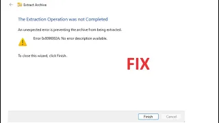 Fix Error 0x8096002A During File Extraction in Windows