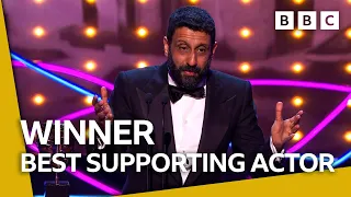 Adeel Akhtar wins Best Supporting Actor for Sherwood | BAFTA TV Awards 2023 - BBC