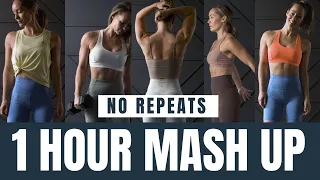 1 Hour No Repeat Mash Up// Strength + Cardio Workout