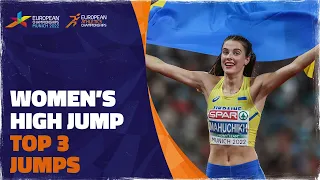 Women's High Jump | Top 3 jumps | Munich 2022