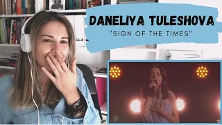 REACTION TO Daneliya Tuleshova "Sign of the Times" AGT