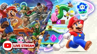 Let's 100% Super Mario Wonder & Smash Bros Ultimate with Viewers!!!