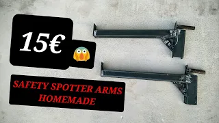 SAFETY SPOTTER ARMS (15 EURO) PER HALF RACK FAI DA TE | BARRE DI SICUREZZA|DIY |HOMEMADE | HOMEGYM