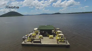 Drone explora Bar flutuante em cananeia