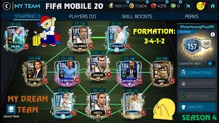 My Dream Team (Formation: 3-4-1-2) – Season 4 | Fifa Mobile 20 || Khoa Hoàng MAL-RA